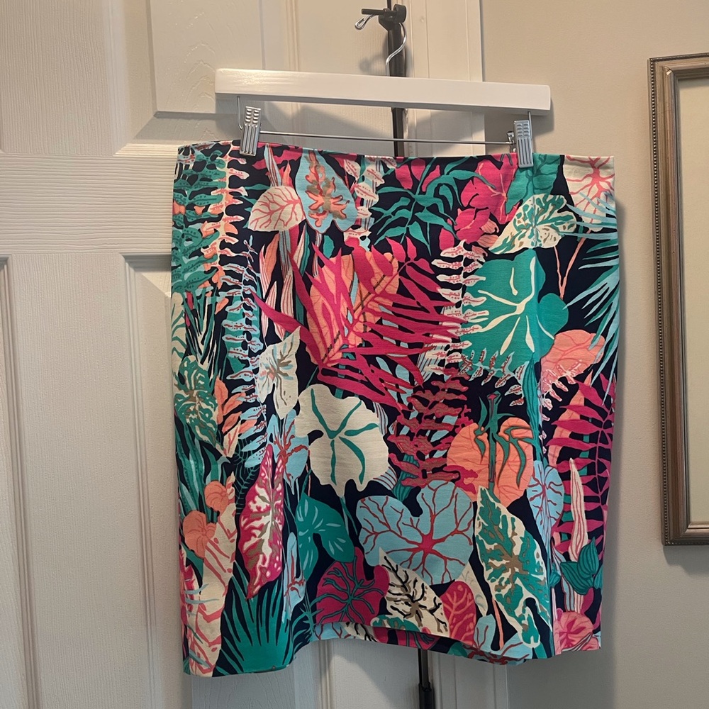 Talbots Pink and Blue & Green mini Pencil Skirt Resort Wear